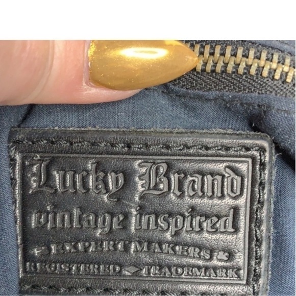 Lucky Brand Modesto Stash Flap Brandy Bag in black - Picture 7 of 12